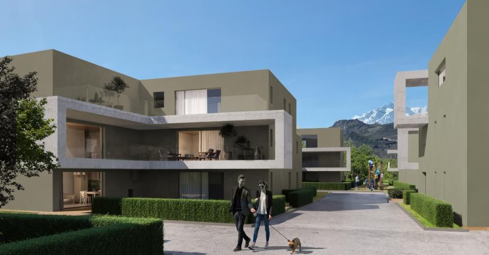 Appartement de 2.5 pièces au rez-de-chaussée avec jardin - lot 123 ALEGRIA à Uvrier - Appartement 2.5 pièces - image - 2