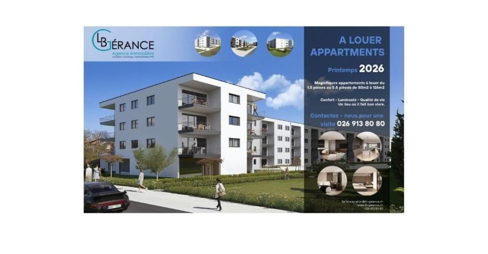 Appartement neuf de 3.5 pièces au 1er étage à Farvagny - Appartement 3.5 pièces - image - 9