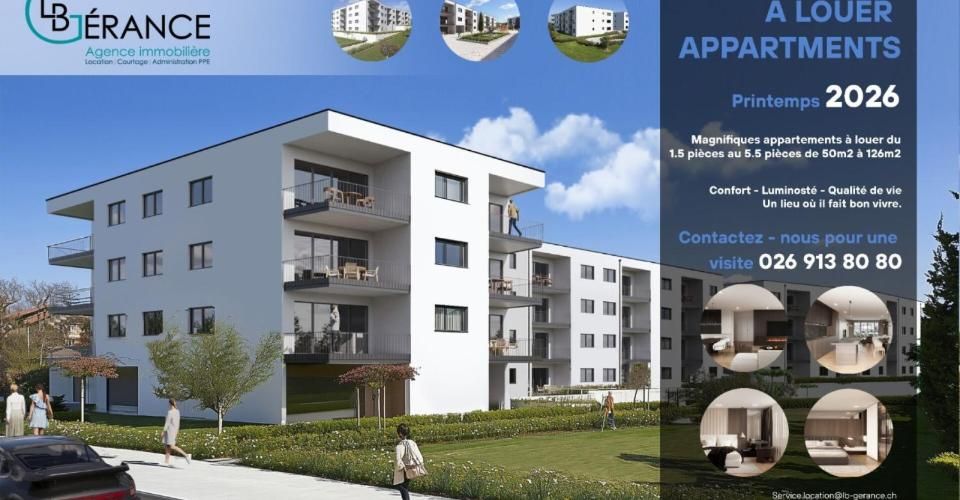Appartement neuf de 4.5 pièces au 1er à Farvagny - Appartement 4.5 pièces - image - 9