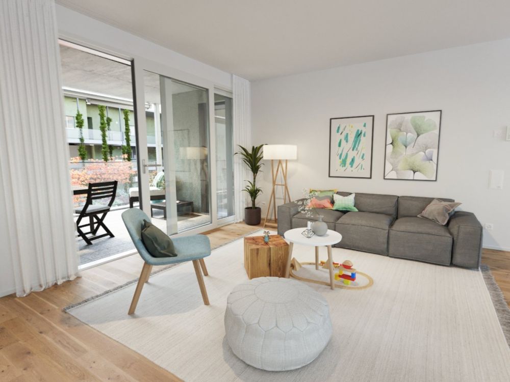 Erstvermietung KESSLERPLATZ  Urbanes Wohnen in der Stadt Schlieren - Wohnzimmer