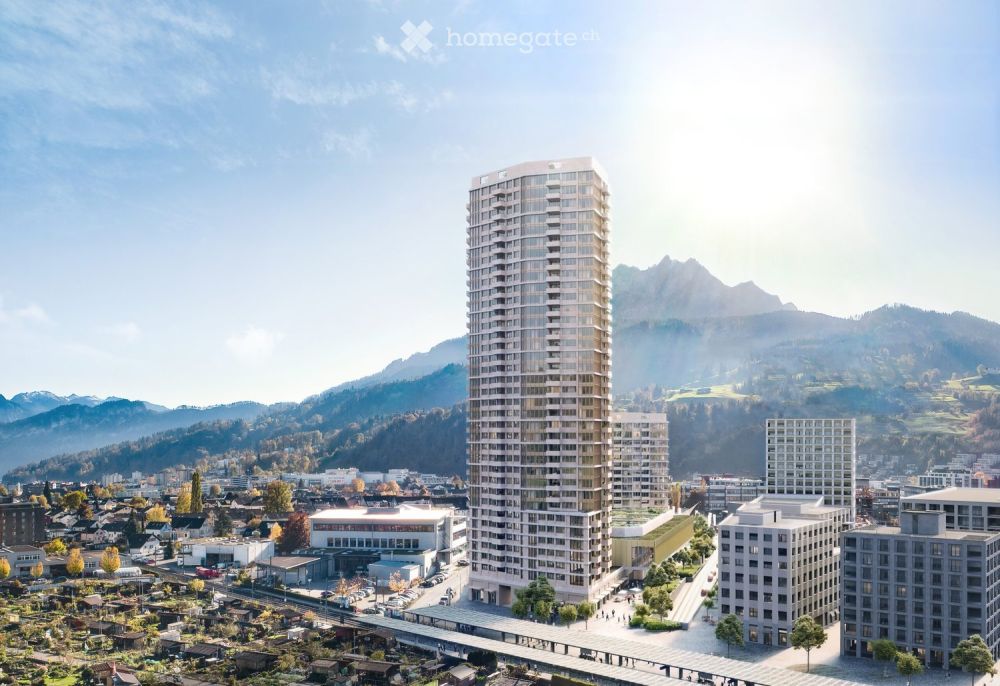 Exklusive 2.5-Zimmer-Wohnung im 26. Stock im Pilatus Tower in Kriens - Bild 1