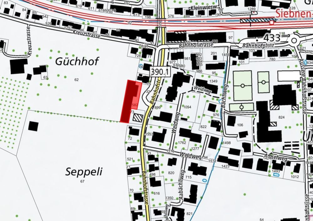 Bauland mit grossem Potential – Nähe Bahnhof, am Grünen mit Weitsicht - Bild 8