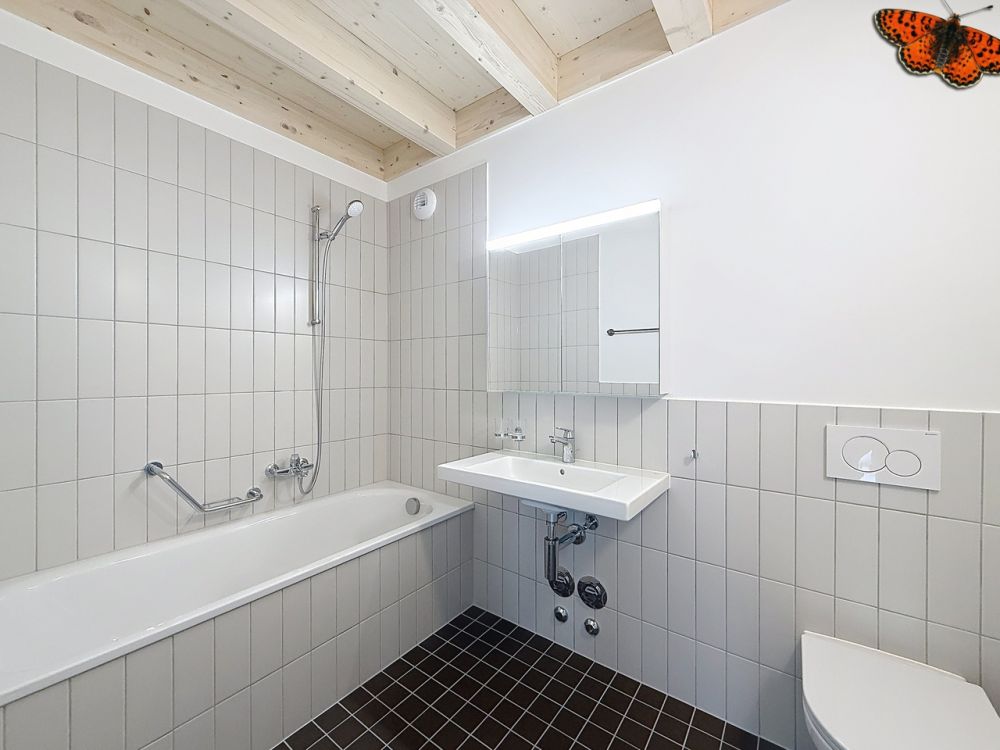 3½ Zimmer - Neu mit Balkon - Salle de bains