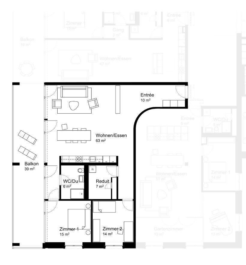 Erstvermietung - Grosszügige Wohnung mit Balkon - Bild 2