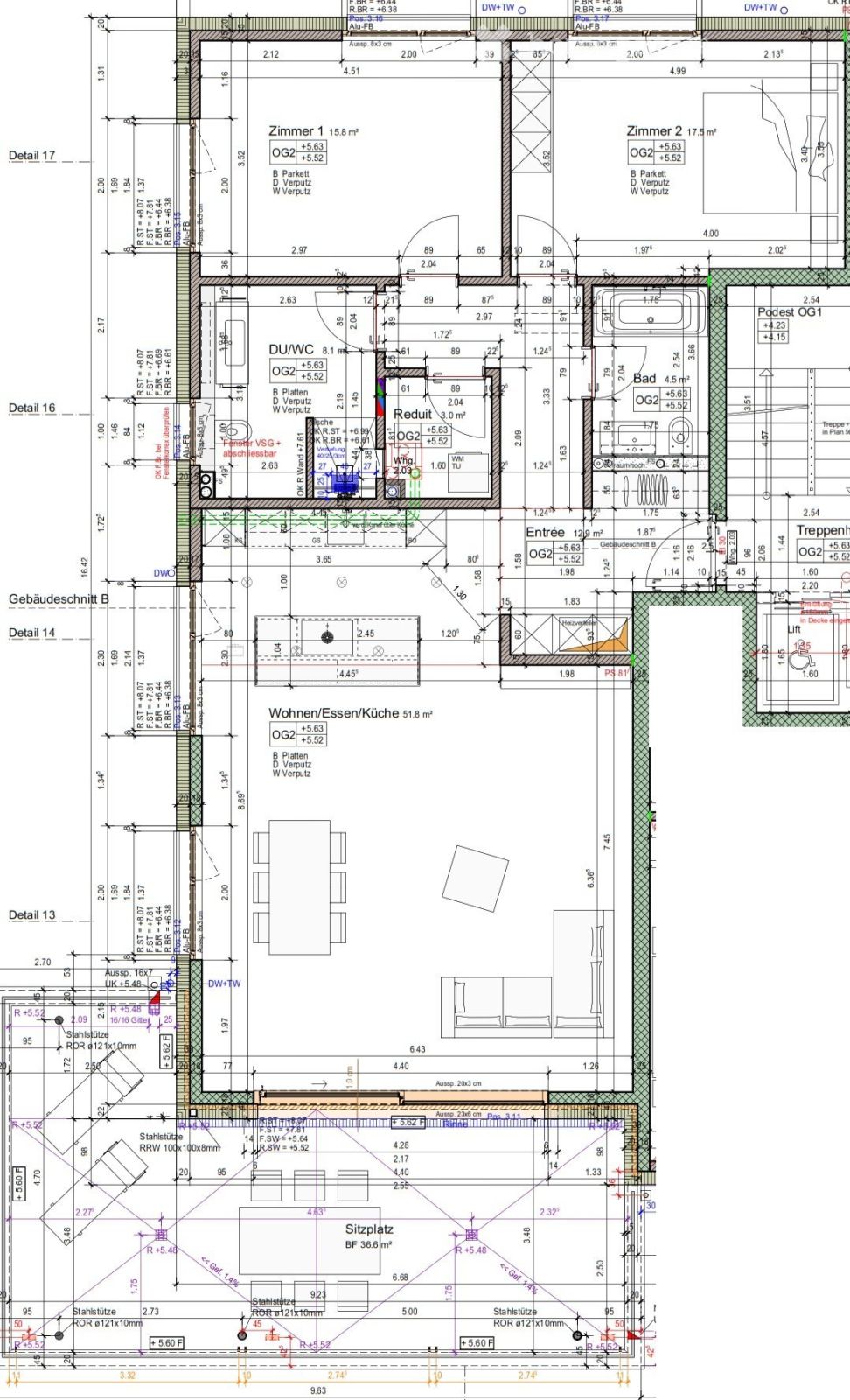 Exklusive 3.5-Zimmer-Wohnung mit 36 m² Balkon – Wohnen auf höchstem Niveau - Bild 11