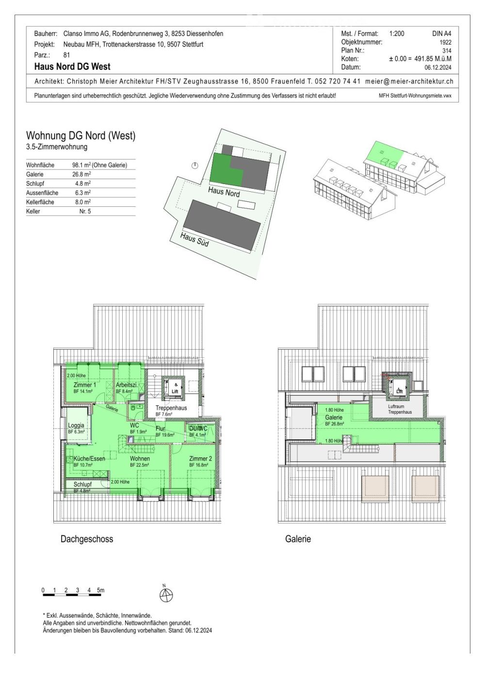 Erstvermietung: Exklusive 3.5-Zi-Dachwohnung mit Galerie & einzigartigem Wohngefühl - Bild 13