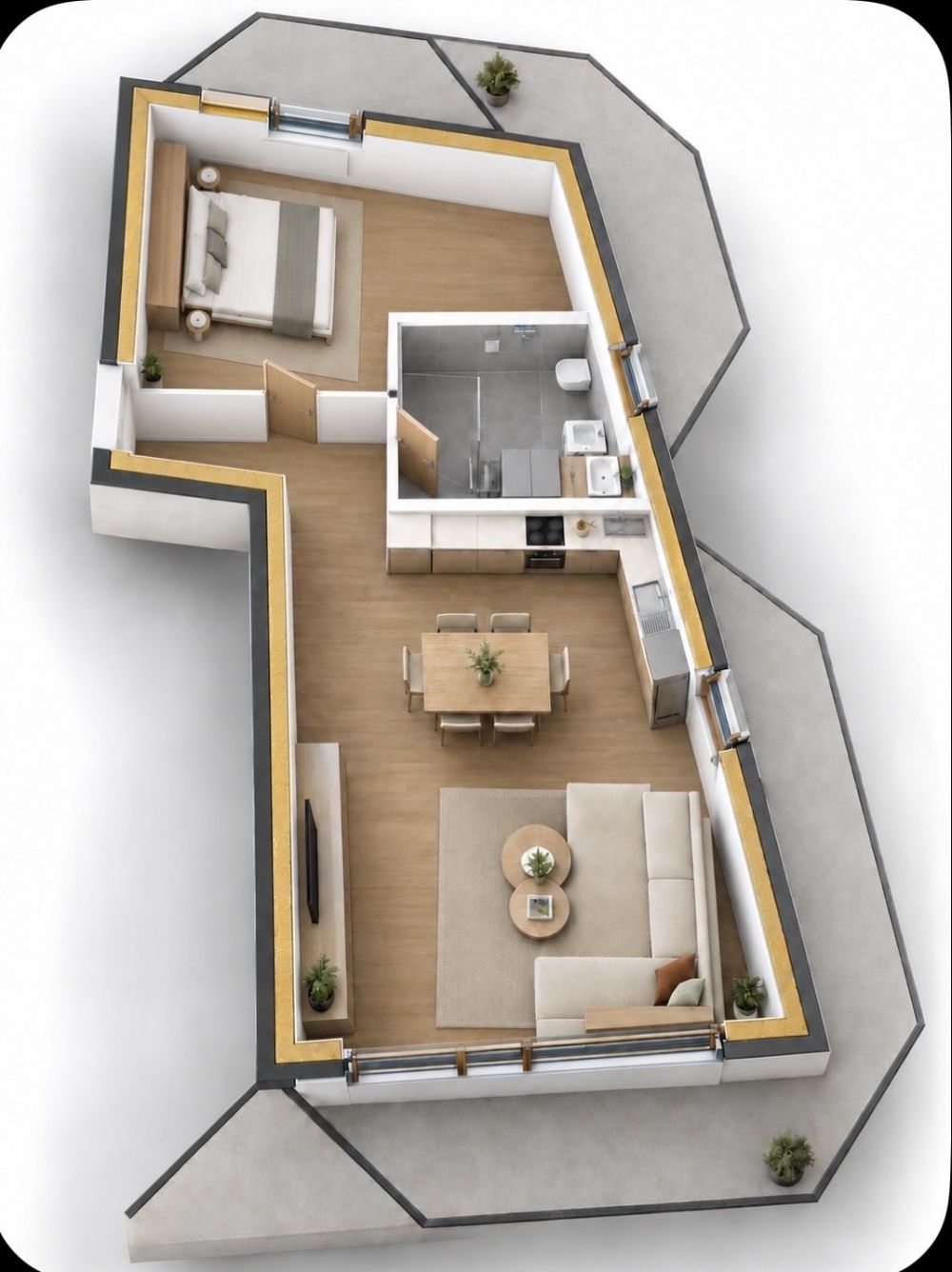 Nouveau Attique à Ardon - Bild 2