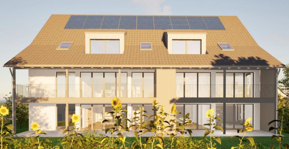 Neubau - sonnig - grosszügig - Ansicht Balkone