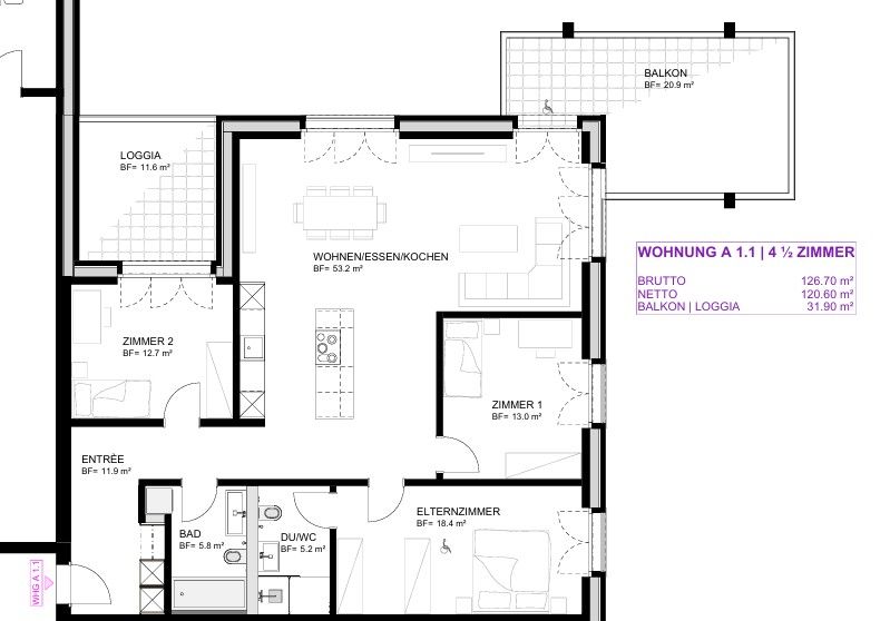 Moderne 4.5-Zimmer-Neubau-Wohnung in Berg TG - Bild 13
