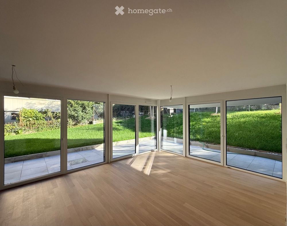 À louer grand 2.5 p neuf avec jardin à deux pas de la gare - Bild 1