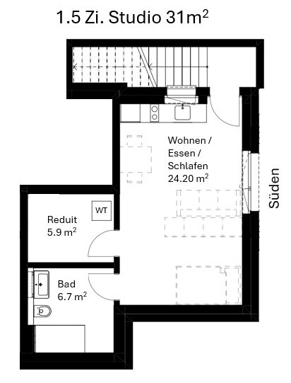Top Souterrainwohnung im Grünen nur 5 Gehminunten vom Bhf Brugg - Bild 11