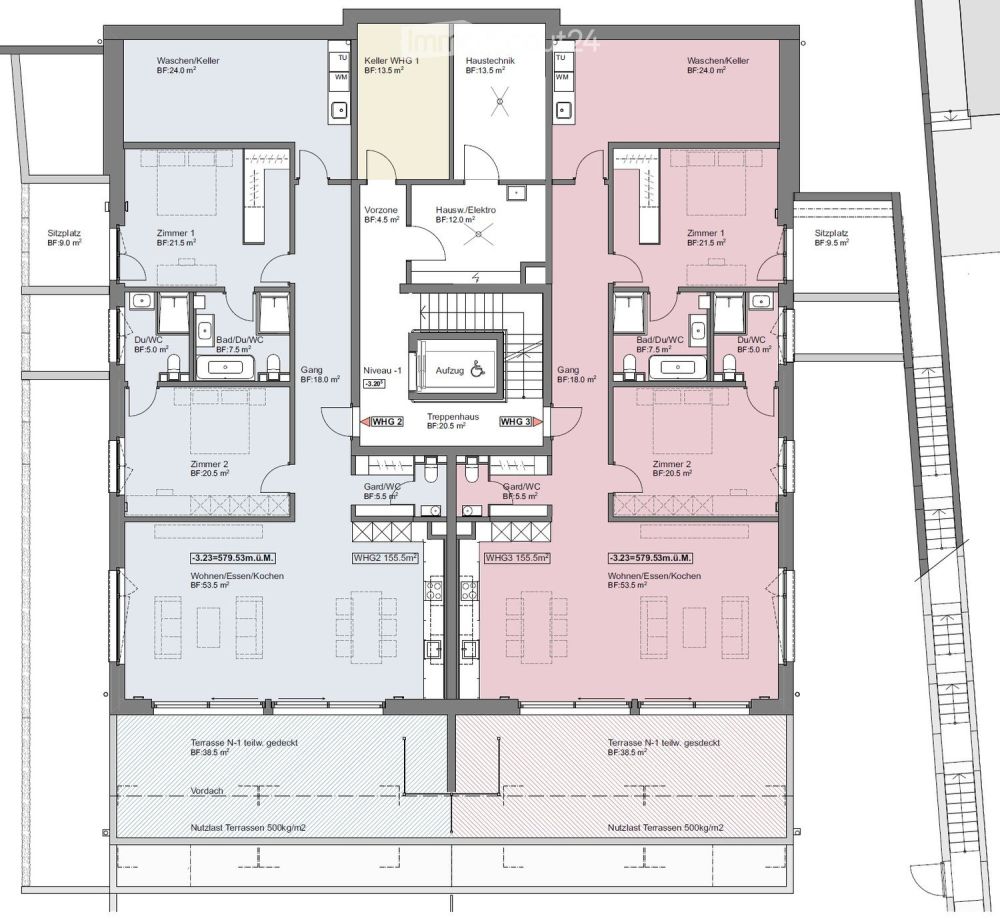Moderne 3.5-Zimmer-Terrassenwohnung mit Panoramablick in Eschenbach SG - Bild 8