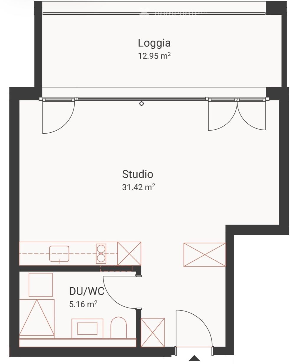 Moderne 1.5-Zimmer-Neubau-Wohnung mit Balkon in Aarburg - Bild 1