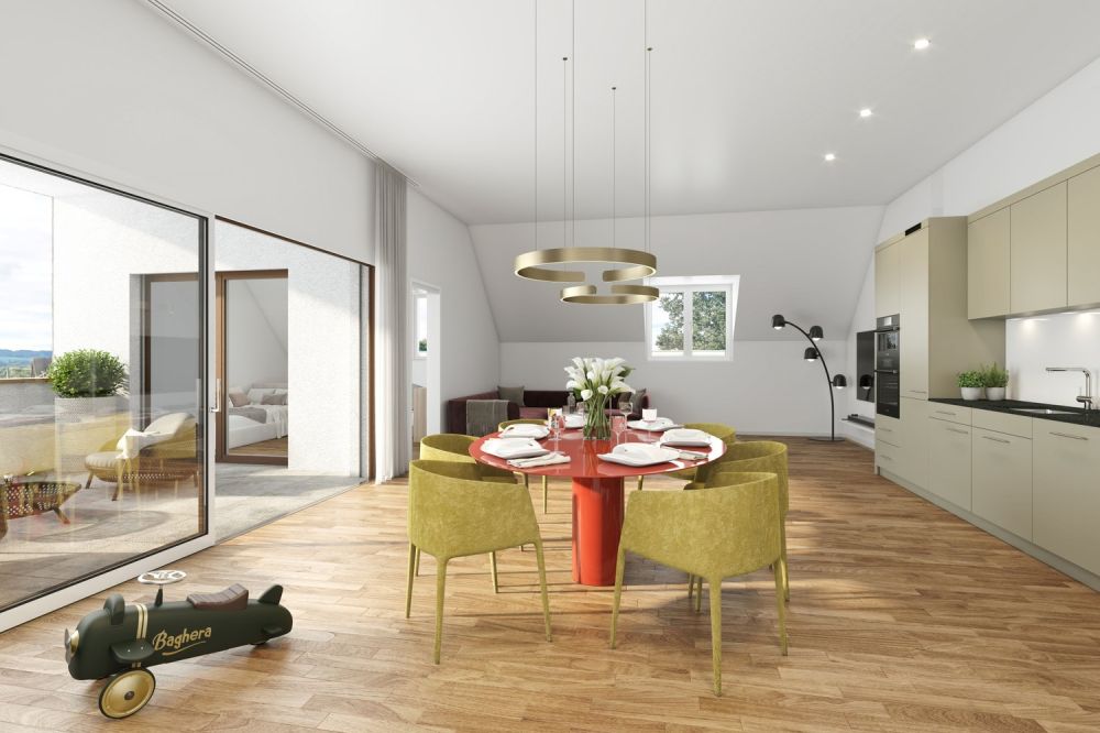 MODERNE & EXKLUSIVE 3.5 ZIMMER DACHWOHNUNG (M5) – ERSTVERMIETUNG - Bild 1