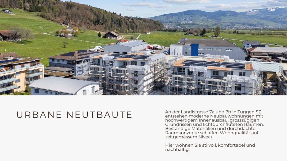 Erstvermietung - Exklusive 3.5-Zi-Neubauwohnungen im schönen Tuggen SZ - Bild 2