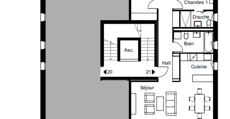 3.5 pces NEUF au 3ème étage - Rue de Ravoire 2 à Martigny - Appartement 3.5 pièces - image - 2