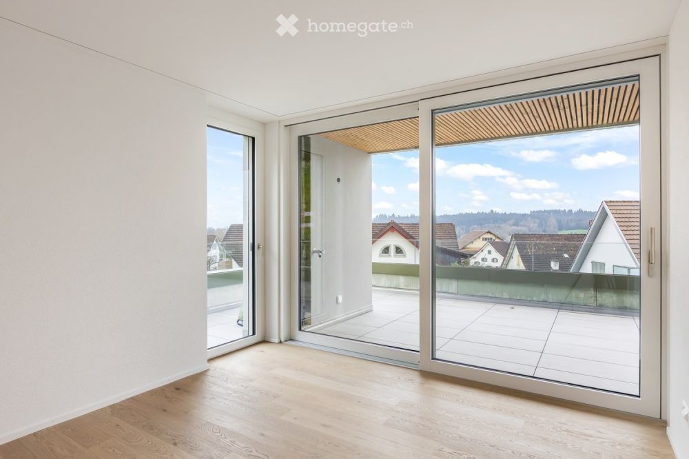 Sonnige 3.5 Zi. Neubau-Terrassenwohnung mit Weitsicht in die Berge und Eigentumsstandard - Bild 8