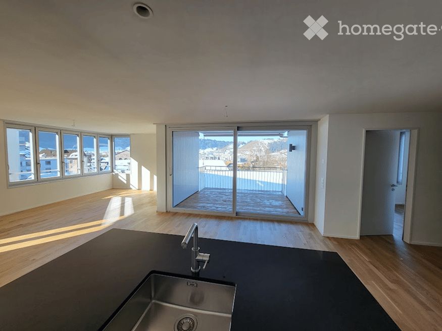 Moderne 4.5-Zimmer-Neubau-Wohnung mit Weitsicht in Einsiedeln - Bild 2