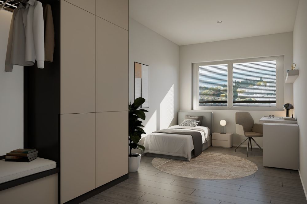 Wohnen im Bachpark  Exklusive Wohnungen im Erstbezug - Schlafzimmer