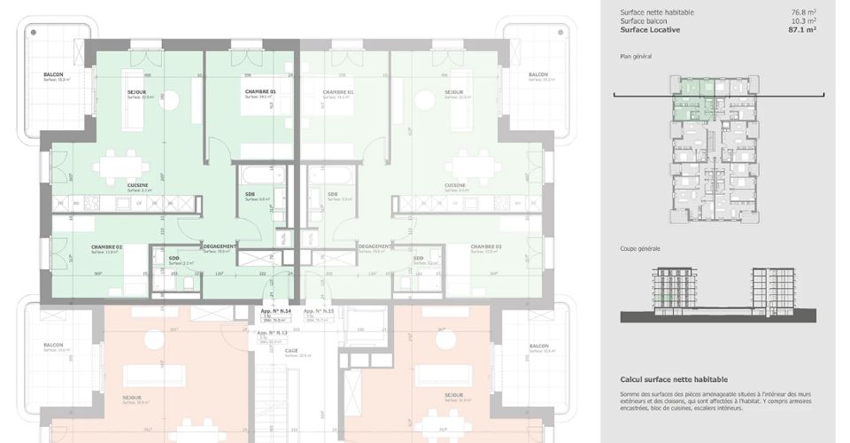 Superbe appartement neuf de 3.5 pièces à louer à Marly - Appartement 3.5 pièces - image - 10