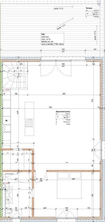 Duplex 4 1/5 à louer, en construction - Bild 5
