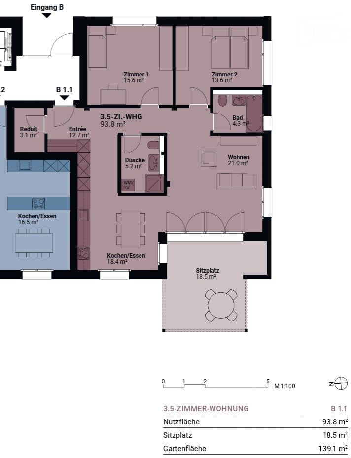 Erstbezug mit Garten: Moderne Wohnung im Zentrum von Lotzwil - Bild 5