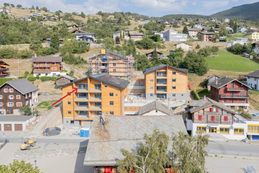 4.5-Zimmer-Dachwohnung zur Miete (Erstbezug): Neubau in Bürchen - Bild 1