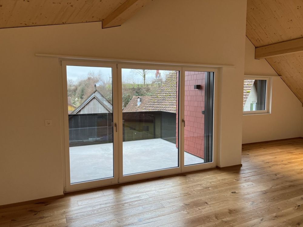 Neubau 4.5-Zimmerwohnung DG zu vermieten - Wohnbereich