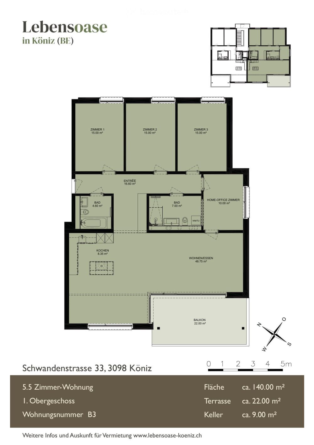 Traumwohnung in Köniz bei Bern – Natur und Stadt im perfekten Einklang / Erstbezug - Bild 2