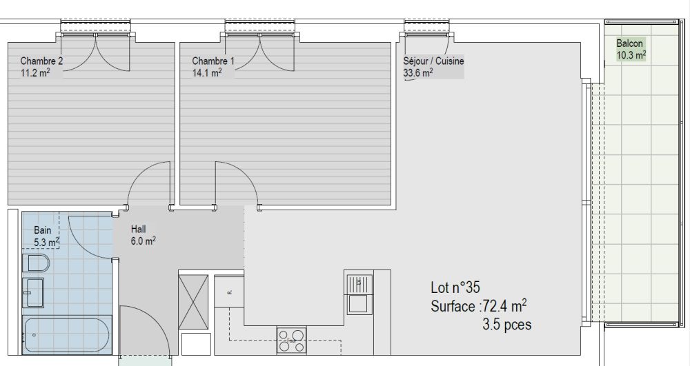À louer – Superbe appartement neuf à Lausanne (disponible dès le 15 juillet 2026) - Bild 2