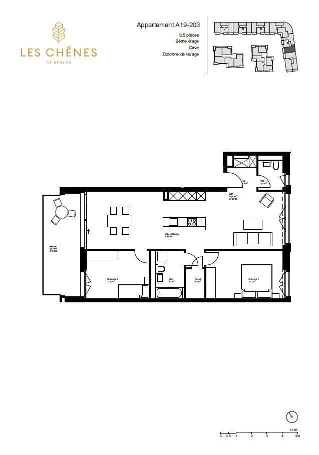 3.5 pièces neuf avec balcon - A19-203 - Bild 9