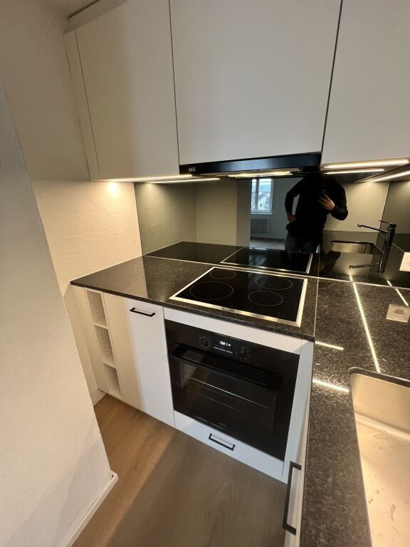 Erster Mietzins geschenkt: Neu sanierte 2.5-Zimmerwohnung zu vermieten - Küche