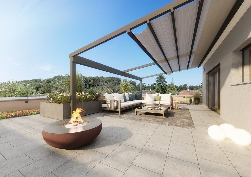 Atemberaubende Attikawohnung (Terrasse 201 m2) - Visualisierung Attikaterrasse