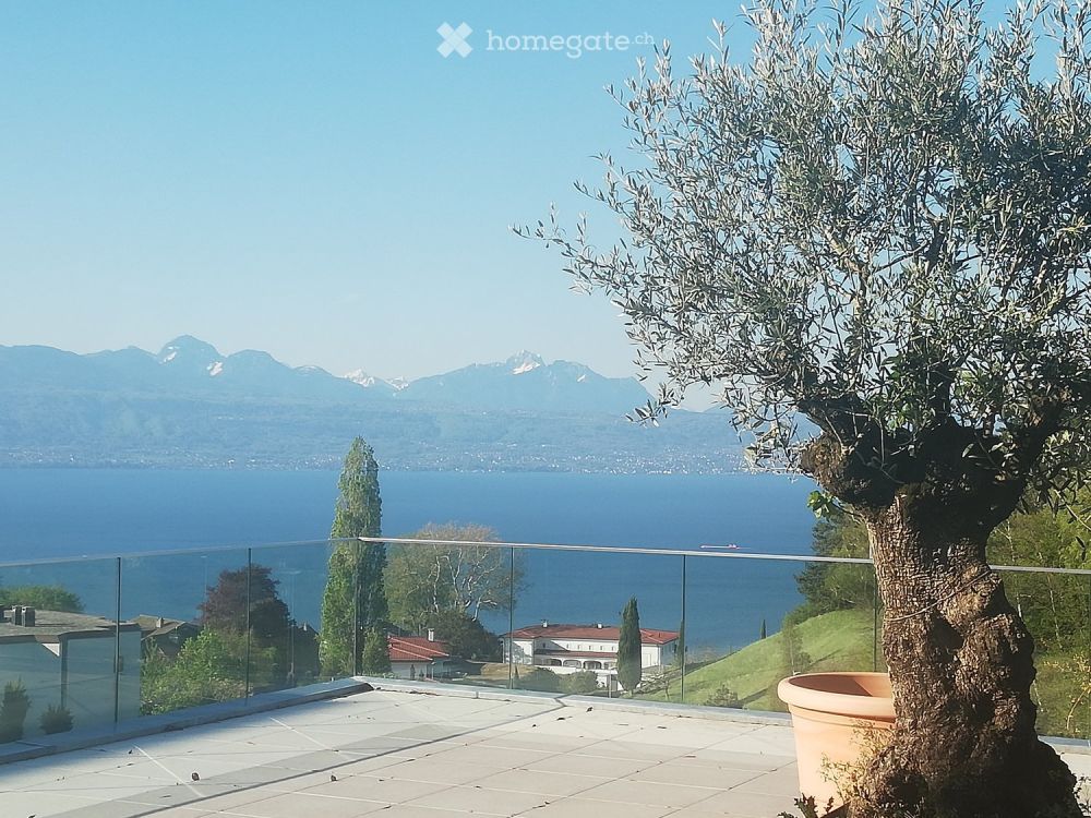Lutry: Villa terrasse en attique 200 m2, 5/6.5 p, gde terrasse vue lac 160 m2. Migros & gare à 2 pas - Bild 3