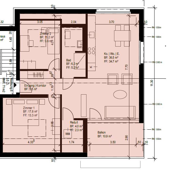 Neue 3.5-Zimmer Attikawohnung zu vermieten (Nr. 8 links) - Bild 8