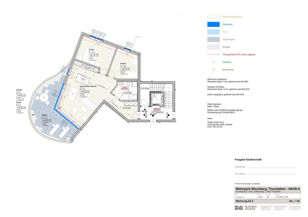 Attraktive 3.5-Zimmer-Wohnung (91 m²) mit grossem Balkon (39 m²) / Erstbezug Wischberg, Thunstetten - Bild 13