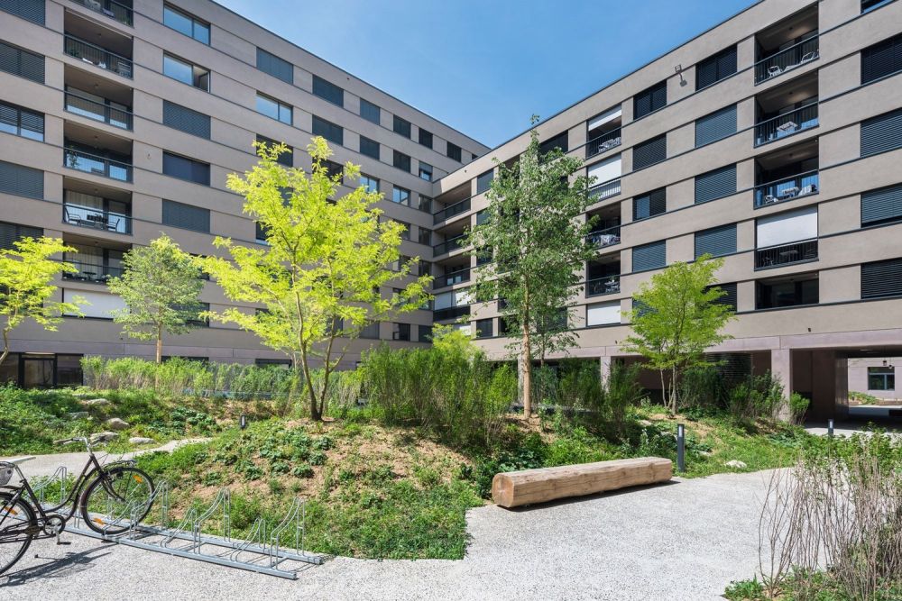 Ihre neue Traumwohnung mit begrünten Atrium - Aussenansicht