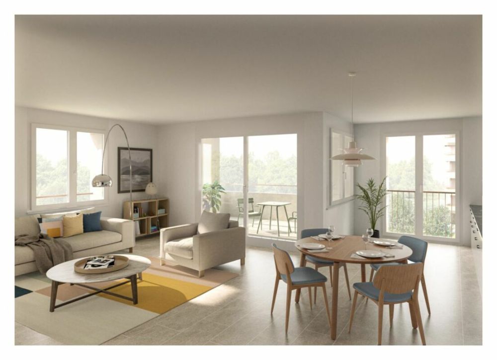 Prairie 2 - Appartement 5.5 pièces au 3ème étage - Séjour type