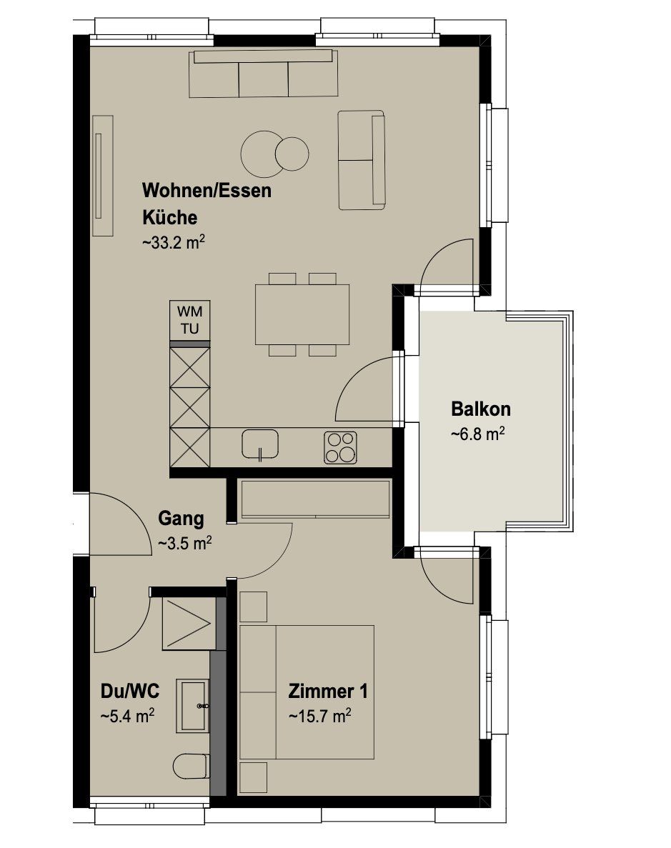 Neubauprojekt – 2.5 Zimmerwohnung zu vermieten - Bild 3