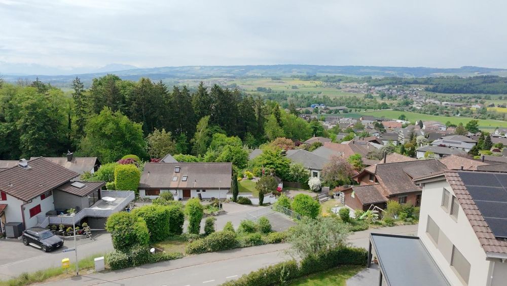 Moderne Doppelhaushälften im Erstbezug - stilvolles Wohnen in Unterlunkhofen - Aussicht