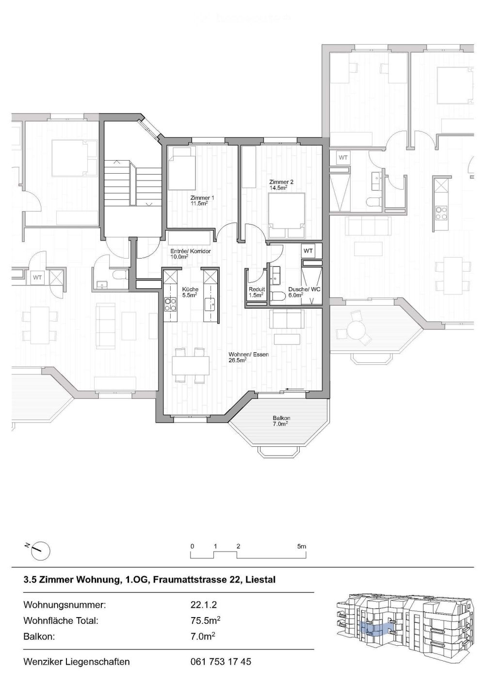 Erstvermietung nach Totalsanierung – moderne 3.5-Zimmerwohnung 1.OG - Bild 2