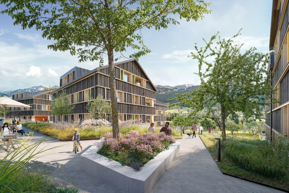 Neubauprojekt Rässes in Appenzell, 3.5 & 4.5 Zimmer-Wohnungen - Bild 2