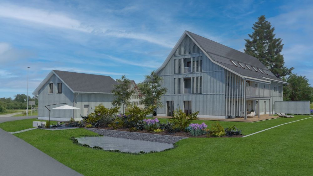 Exklusives Wohnerlebnis mit Weitsicht: Moderne 4.5-Zimmer-Wohnung mit Luxusausstattung - Visualisierung Gebäude