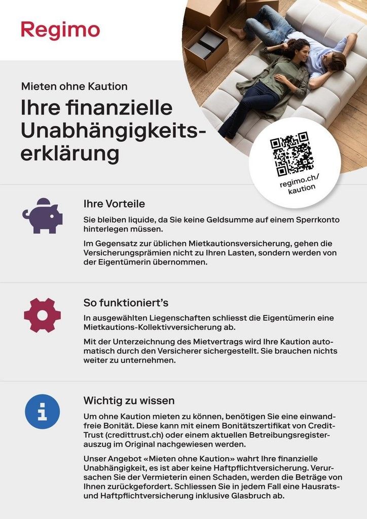 ERSTBEZUG - Wohnen mit Weitblick im Hochhuus Bern - Flyer - Mieten ohne Kaution