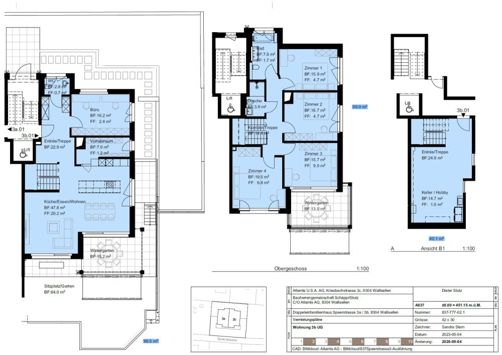 ERSTVERMIETUNG Traumwohnung im Herzen von Wallisellen - Grundriss