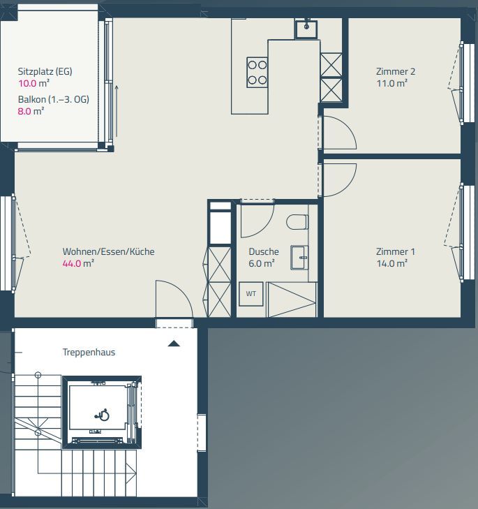 Moderne, neuwertige 3.5-Zimmer-Wohnung an ruhiger Lage - Bild 10