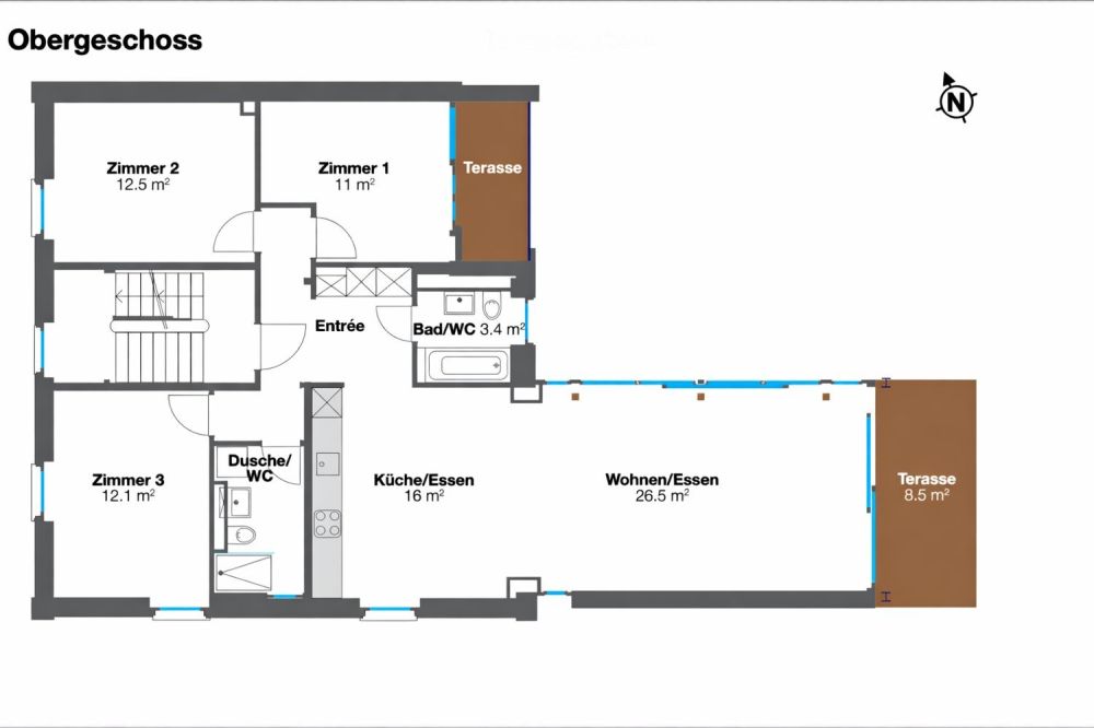 Helle 4.5-Zi.-Wohnung in saniertem Altbau mit neuem Holzanbau - Erstbezug ab 1. April 2026 - Bild 10