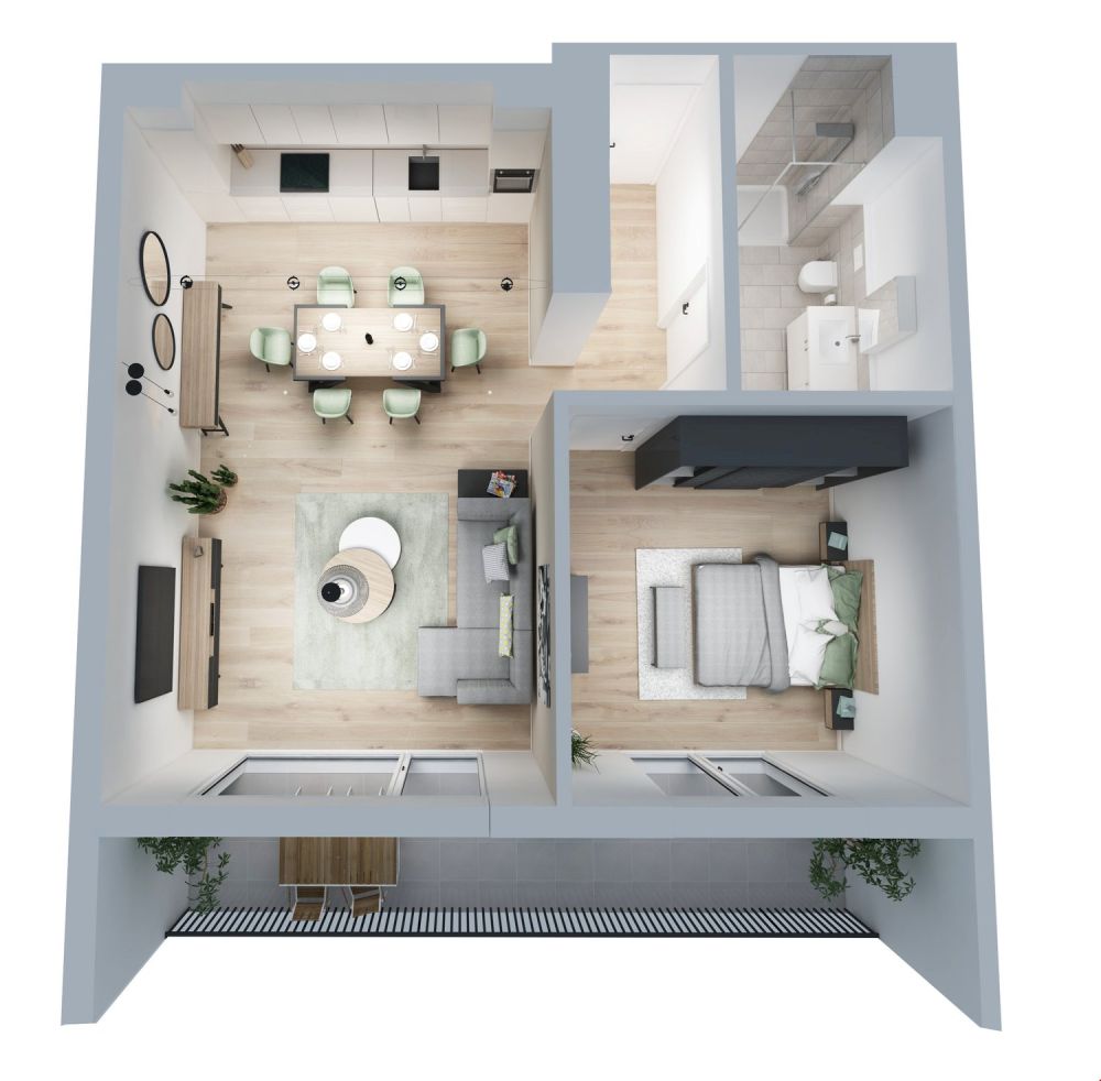 2.5 Zimmer 2 OG Wohnung mit 25 m Loggia - Bild 9