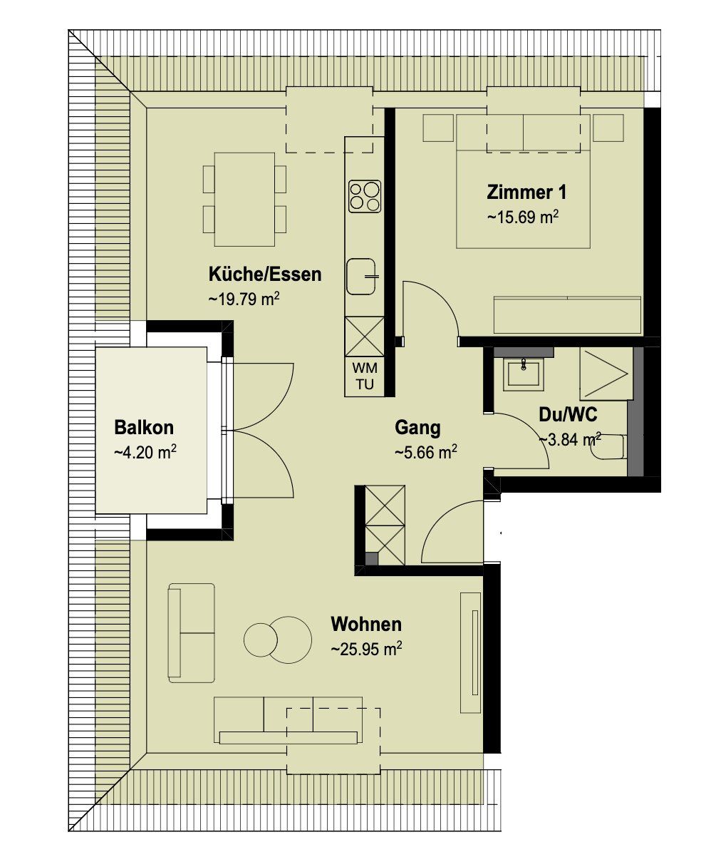 Neubauprojekt –2.5 Zimmer-Dachwohnung zu vermieten - Bild 5