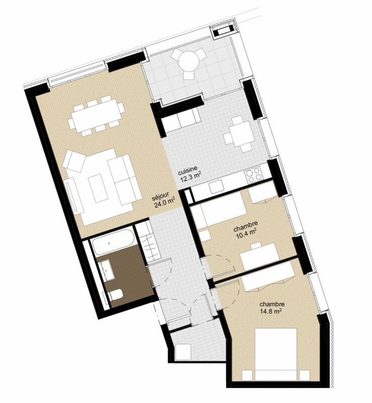 Appartement neuf de 3.5 pièces à Estavayer-le-Lac - Bild 1